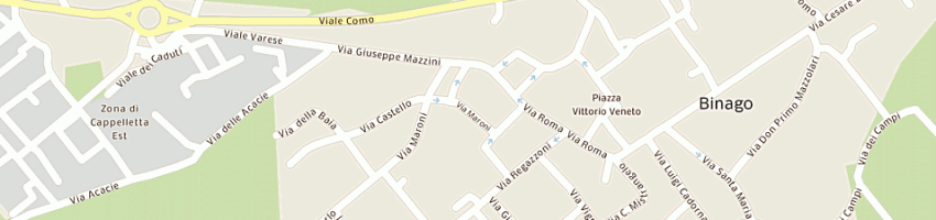 Mappa della impresa schiavulli nicola a BINAGO