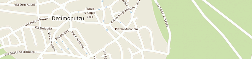 Mappa della impresa comune decimoputzu a DECIMOPUTZU