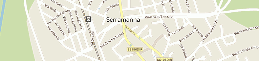 Mappa della impresa casu maurizio a SERRAMANNA