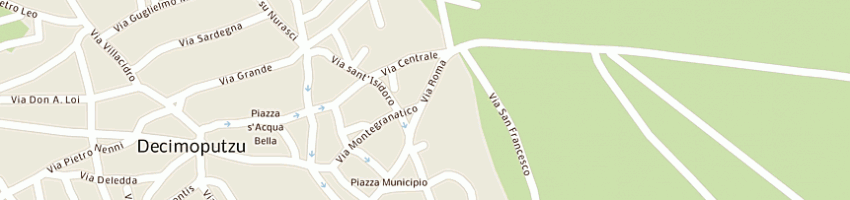 Mappa della impresa cabitza angelo a DECIMOPUTZU