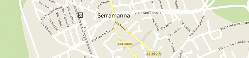 Mappa della impresa cagliari club serramanna 90 a SERRAMANNA