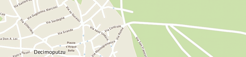 Mappa della impresa comune a DECIMOPUTZU