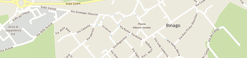 Mappa della impresa alex mode a BINAGO