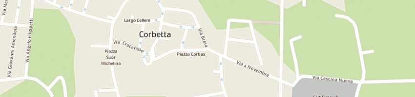 Mappa della impresa van gogh pub e cafe' sas di garavaglia felice e c a CORBETTA