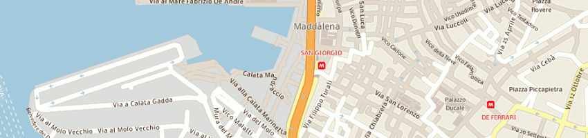Mappa della impresa d e c srl a GENOVA