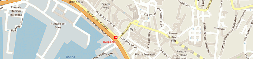 Mappa della impresa cooperativa libraria universitaria a GENOVA