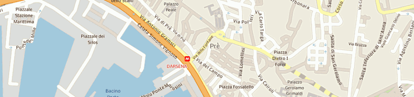 Mappa della impresa associazione italiana studi nord americani a GENOVA