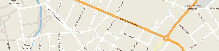 Mappa della impresa prandin roberta a MILANO