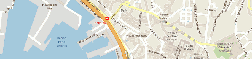 Mappa della impresa service on line snc di camerada m e gennai l a GENOVA