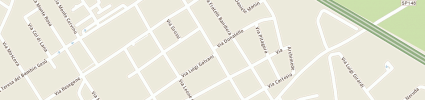 Mappa della impresa gabrina pet products srl a MILANO