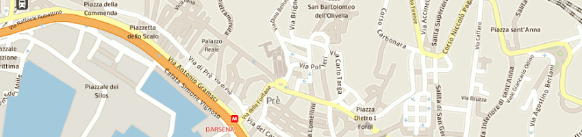 Mappa della impresa park team sas di ennio rebagliati e c a GENOVA
