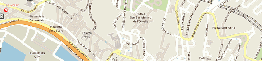 Mappa della impresa prima cooperativa grafica genovese (srl) a GENOVA