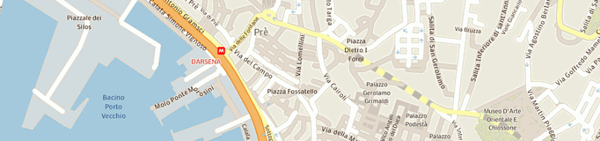 Mappa della impresa museo comunale a GENOVA