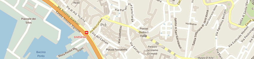 Mappa della impresa societa' del casino a GENOVA