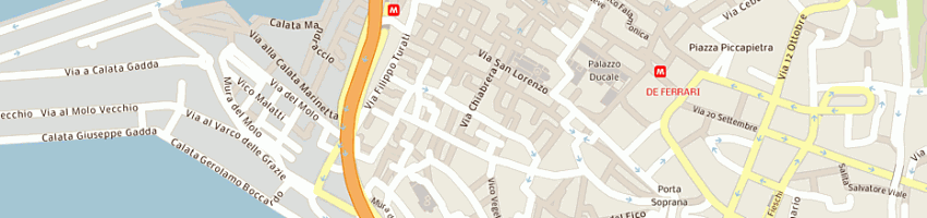 Mappa della impresa galleria di palazzo franzoni a GENOVA