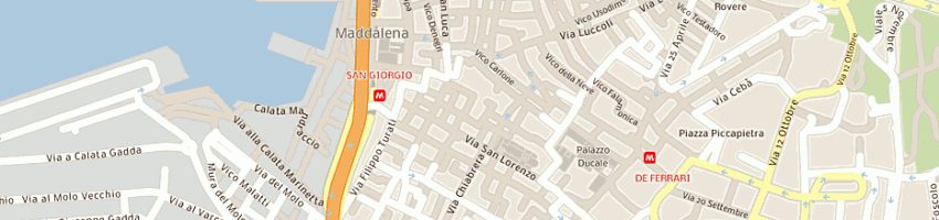 Mappa della impresa icra di zanni ing marco e c sas a GENOVA