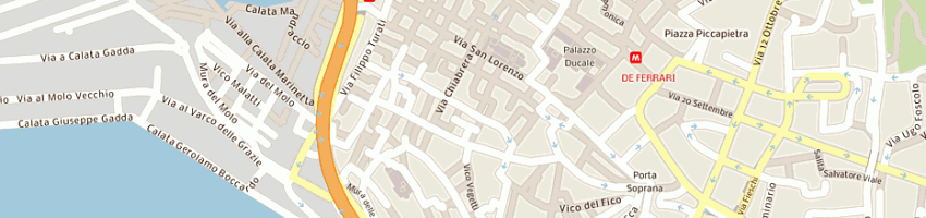 Mappa della impresa giustiniani 3 srl a GENOVA
