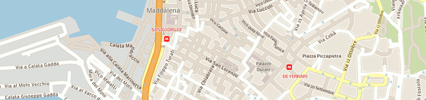 Mappa della impresa f e m srl a GENOVA