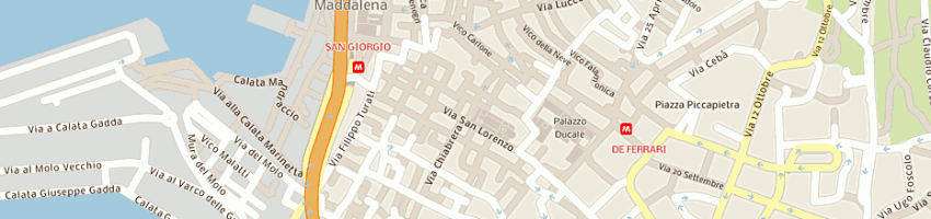 Mappa della impresa cicala srl a GENOVA