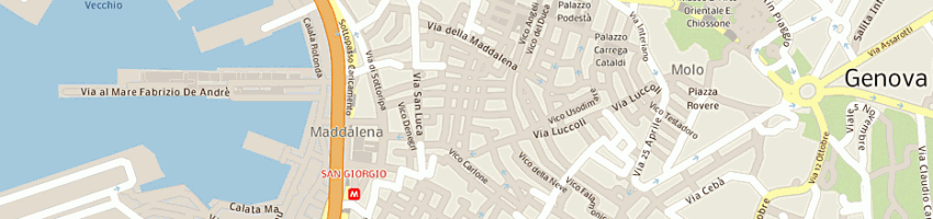 Mappa della impresa societa' cooperativa sociale saba - onlus a GENOVA