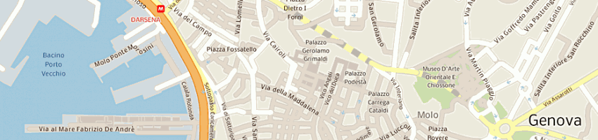 Mappa della impresa maura e passadore - architetti associati a GENOVA