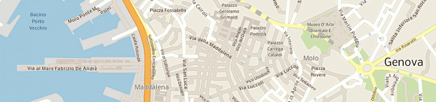 Mappa della impresa jungle cartoons e graphic a GENOVA