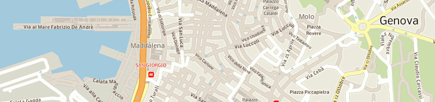 Mappa della impresa autoricci sas di ricci fabrizio e c a GENOVA