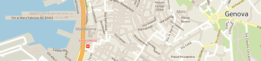 Mappa della impresa cartoleria alessandro barisione (sas) a GENOVA