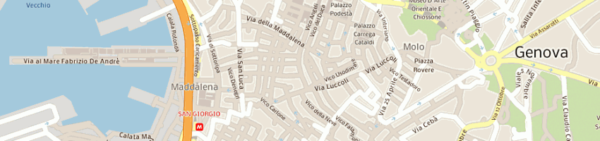 Mappa della impresa mgs di orru' roberto a GENOVA