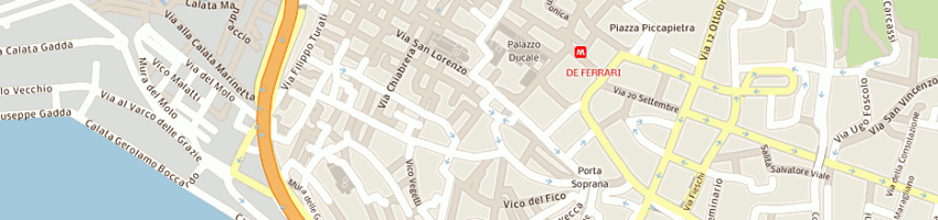 Mappa della impresa galleria d'arte il vicolo (sas) a GENOVA