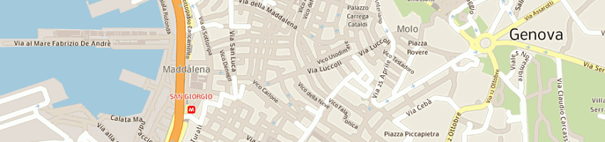 Mappa della impresa ocma di medica vittorio e c snc a GENOVA