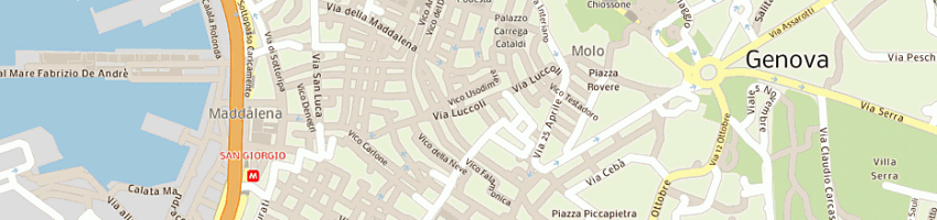 Mappa della impresa ass cult danza luccoli 23 a GENOVA