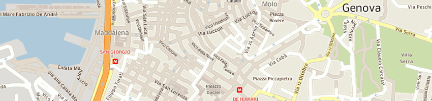 Mappa della impresa banchero giovanni a GENOVA