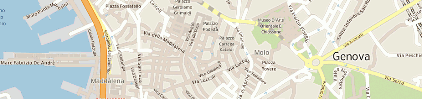 Mappa della impresa sagep srl a GENOVA