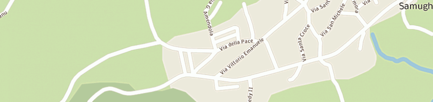 Mappa della impresa unita' sanitaria locale n 13 a SAMUGHEO