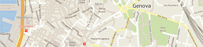 Mappa della impresa studio legale rossello - squeri associazione prof a GENOVA