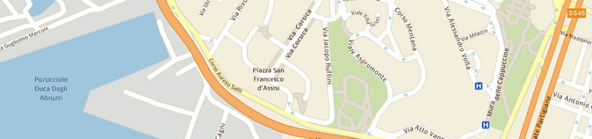 Mappa della impresa volga international srl a GENOVA