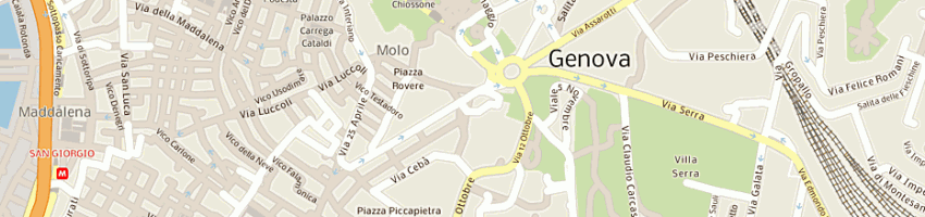 Mappa della impresa banca popolare italiana soccoop a GENOVA