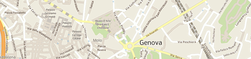 Mappa della impresa bar dei teatri (srl) a GENOVA