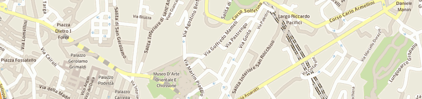 Mappa della impresa studio legale soave giancarlo a GENOVA