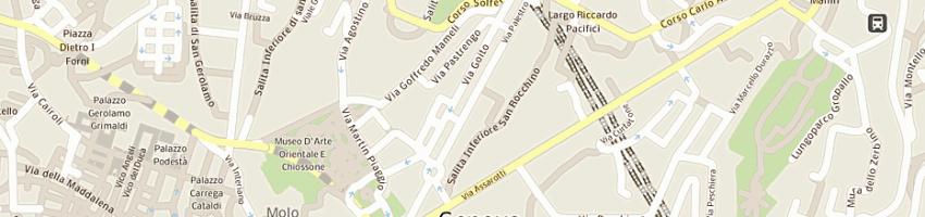 Mappa della impresa parma alimentari - societa' in nome collettivo di montali guido ec a GENOVA