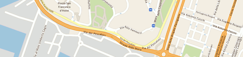 Mappa della impresa achilli sergio a GENOVA
