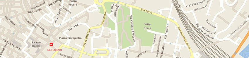 Mappa della impresa metrogenova scrl a GENOVA