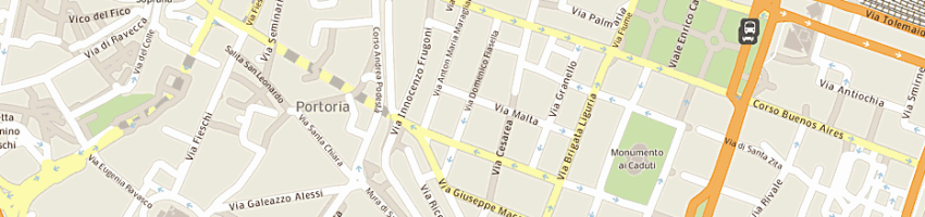 Mappa della impresa deta (srl) a GENOVA