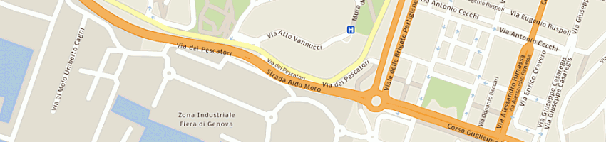 Mappa della impresa studio tecnico rocca bacci e associati a GENOVA
