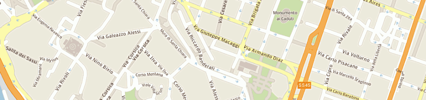 Mappa della impresa dvs srl a GENOVA