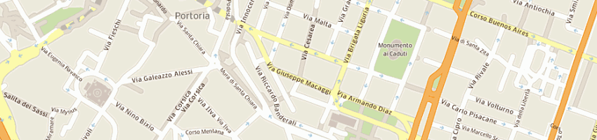 Mappa della impresa ghirardelli avv giovanni a GENOVA