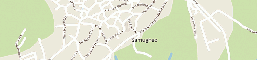 Mappa della impresa mura sebastiano a SAMUGHEO