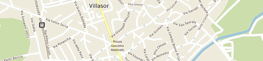 Mappa della impresa avis associazione volontari del sangue a VILLASOR