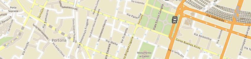Mappa della impresa vision service group spa a GENOVA